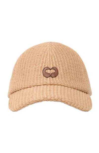 MAJE MAJE NATURAL-TEXTURE CAP