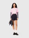 Maje Nautical Print T-shirt In Pink