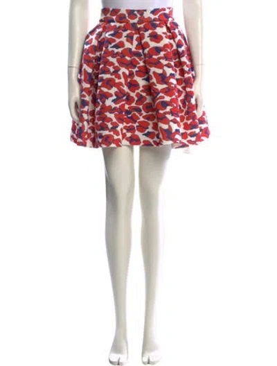 Pre-owned Maje Neoprene Mini Skirt In Neutral