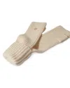 Maje Wool & Cashmere Hand Warmers In Ecru