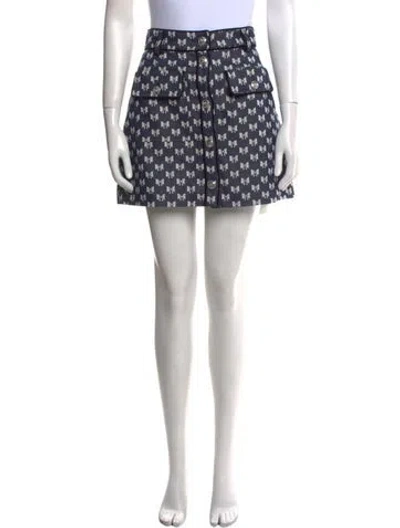 Pre-owned Maje Nylon Mini Skirt In Multi