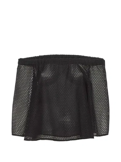 Pre-owned Maje Off-the-shoulder Top In Black
