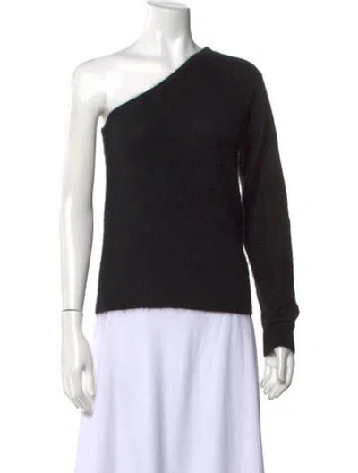 Pre-owned Maje One-shoulder Sweater In Blue