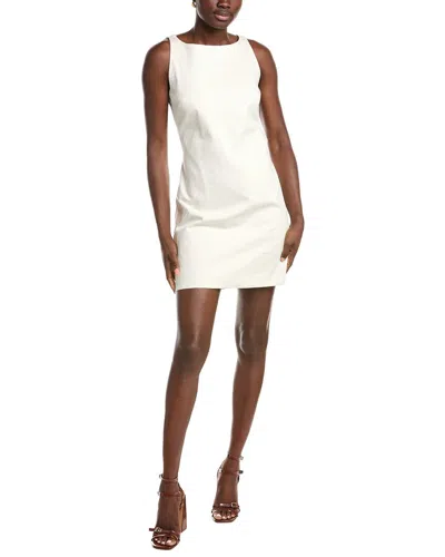 Maje Open Back A-line Dress In White