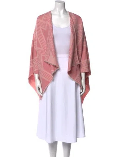 Pre-owned Maje Open Front Sweater In Pink