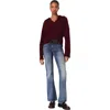 Maje Open Polo Collar Cardigan In Burgundy