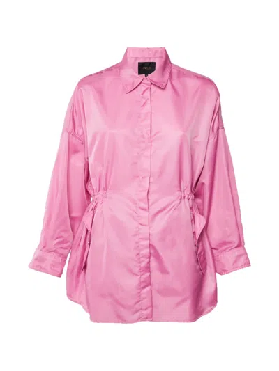 Pre-owned Maje Oversized Windbreaker Shirt In Pink