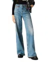 Maje Palermata High Rise Jeans In Blue In Blue