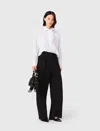 Maje Pantalon De Tailleur Balloon In Black