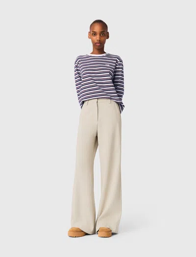 Maje Pantalon De Tailleur In White