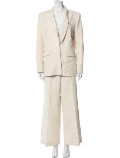 Pre-owned Maje Pantsuit In Neutrals