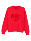 Maje Sweatshirt Avec Lettrage Paris Ny In Red