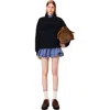 Maje Cotton Paris Graphic Sweatshirt In Blue
