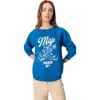 Maje Logo-print Sweatshirt In Blue