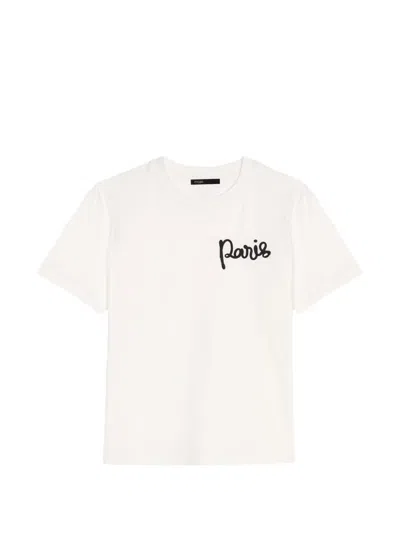 Maje Paris T-shirt In White