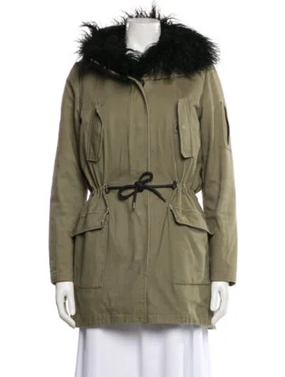 Pre-owned Maje Parka In Green