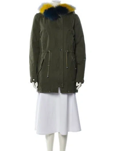 Pre-owned Maje Parka In Green
