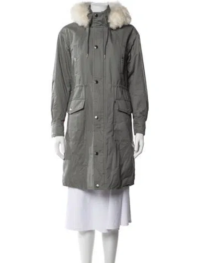 Pre-owned Maje Parka In Green