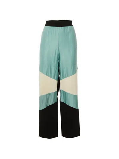 Pre-owned Maje Parme Wide-leg Trousers In Black