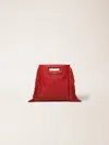 Maje Patent Leather M Mini Bag In Red