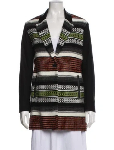 Pre-owned Maje Patterned Blazer In Multicolor