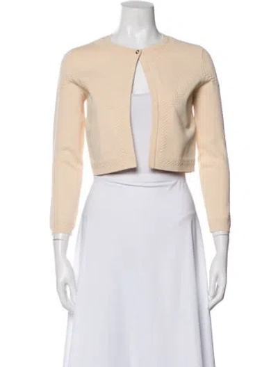 Pre-owned Maje Patterned Bolero In Neutral