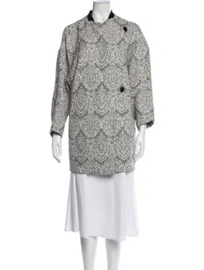 Pre-owned Maje Patterned Jacket In Neutral