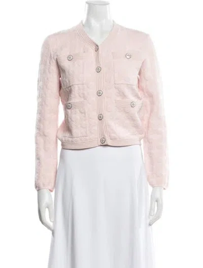 Pre-owned Maje Patterned Jacket In Pink