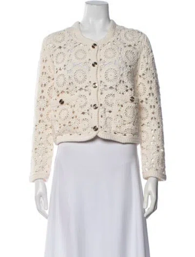 Pre-owned Maje Patterned Jacket W/ Tags In Neutrals
