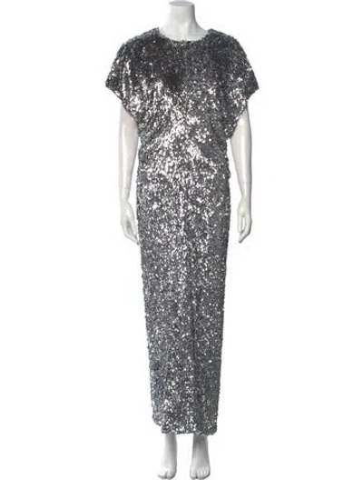 Pre-owned Maje Patterned Long Dress