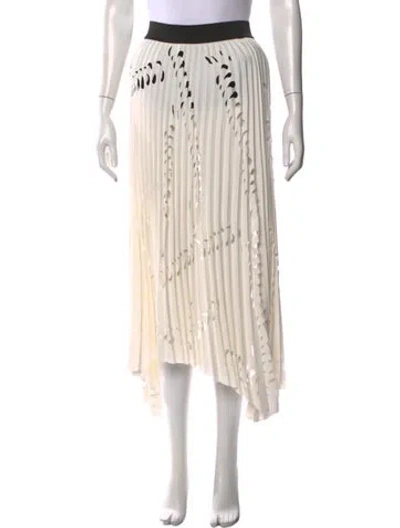 Pre-owned Maje Patterned Midi Length Skirt In Neutral