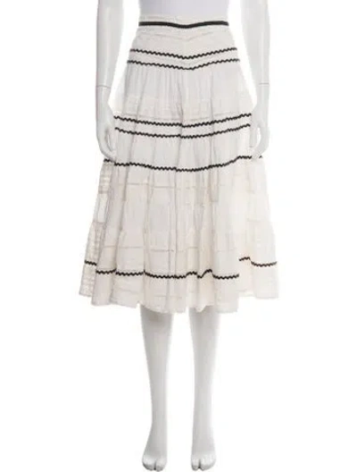 Pre-owned Maje Patterned Midi Length Skirt In Neutrals