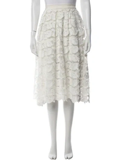 Pre-owned Maje Patterned Midi Length Skirt In Neutrals