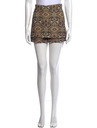 Pre-owned Maje Patterned Mini Shorts