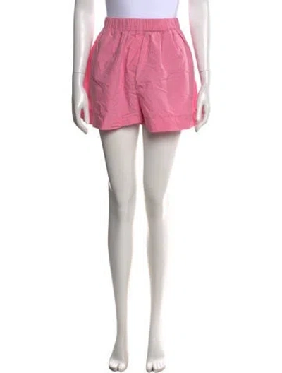 Pre-owned Maje Patterned Mini Shorts In Pink