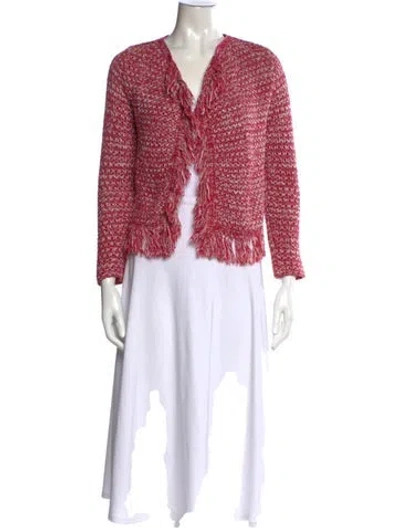 Pre-owned Maje Patterned In Pink