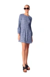 Maje Patterned Pleated Dress In Blue Bandana Print