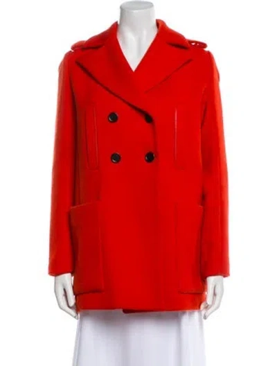 Pre-owned Maje Peacoat In Orange