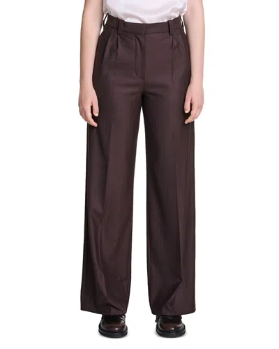 Maje Pernoni Pants In Brown