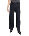 Maje Pernoui Wide Leg Pants In Black