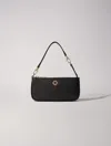 Maje Petite Pochette En Cuir In Black