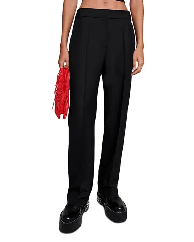 Maje Pinalu Trousers In Black