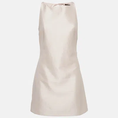 Pre-owned Maje Pink Dupion Backless Mini Dress S