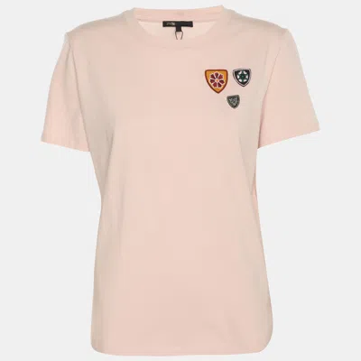 Pre-owned Maje Pink Jersey Top S