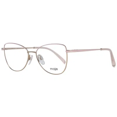 Maje Pink Metal Glasses (frames) In Transparent
