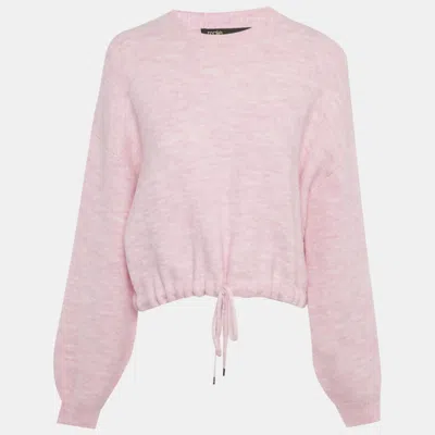 Pre-owned Maje Pink Wool Blend Sweater S
