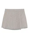 Maje Pinstriped Skorts In Gray