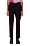 Maje Pintuck Pants In Black
