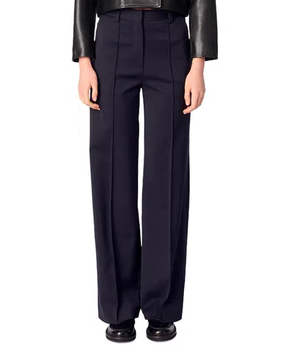 MAJE PINTUCKED SUIT TROUSERS