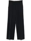 Maje Piped-trim Tailored Trousers In Blue